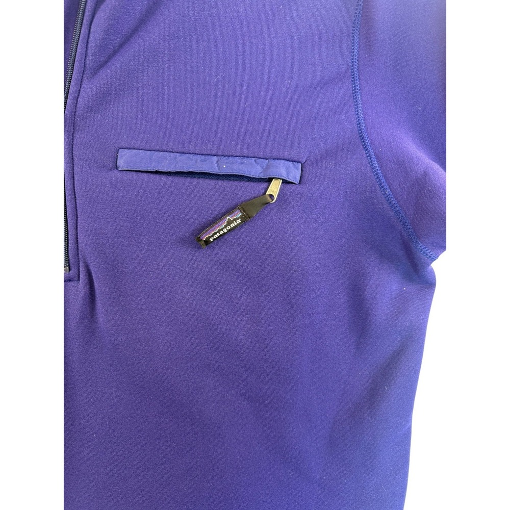 Patagonia Jacket Mens M Purple Fleece Lined Half Zip Running Training Athleisure - Picture 2 of 10